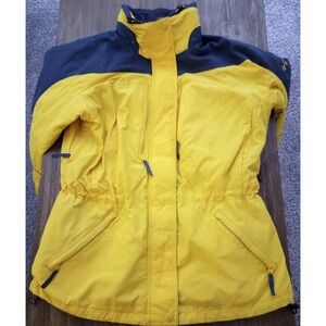 Columbia Core Interchange Yellow Grey Ski Coat Jacket Women's Size L